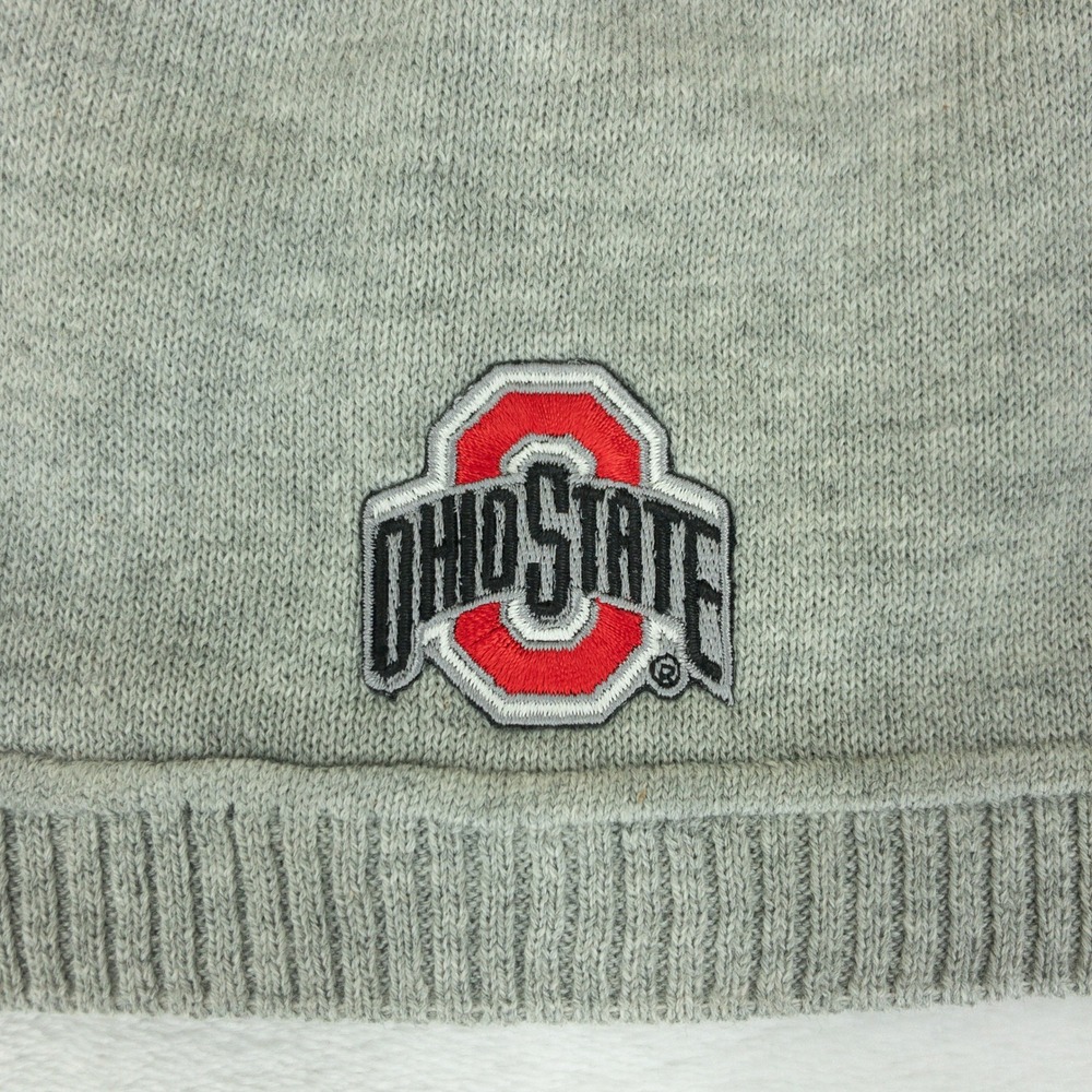 LogoFit Ohio State Beanie Mens One Size Gray 100 Cotton Embroidered Knit Hat New - Picture 4 of 12